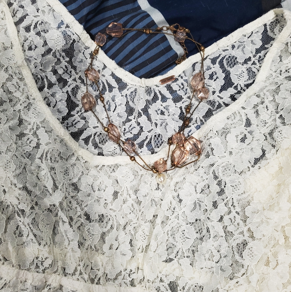 FREE PEOPLE LACE TOP - Picture 4 of 4